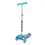 Самокат стальной, колёса световые PU d=110 мм, ABEC 7, цвет серый/синий  - фото 2