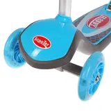 Самокат стальной, колёса световые PU d=110 мм, ABEC 7, цвет серый/синий  - фото 3