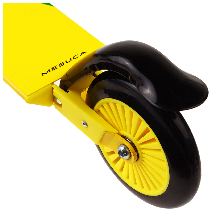 Самокат стальной FERRARI FXK30, колёса PVC 120 мм, ABEC 5, цвет жёлтый 