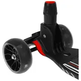 Самокат стальной FY-D2B, колёса PU d=130 мм, ABEC 7, свет, цвет красный  - фото 7