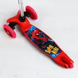 Самокат детский стальной "Человек-паук", колеса PU 120/80 мм, ABEC 7  - фото 3