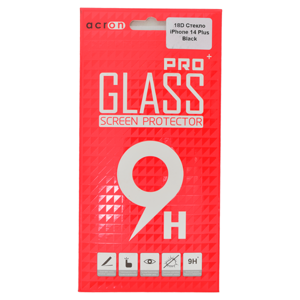 Защитное 18D стекло Acron для IPhone 14 Plus
