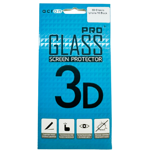 Қорғаныс шыны Acron Iphone 16 3D үшін