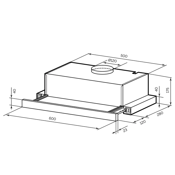 Вытяжка LEX Honver 600 Inox - фото 2