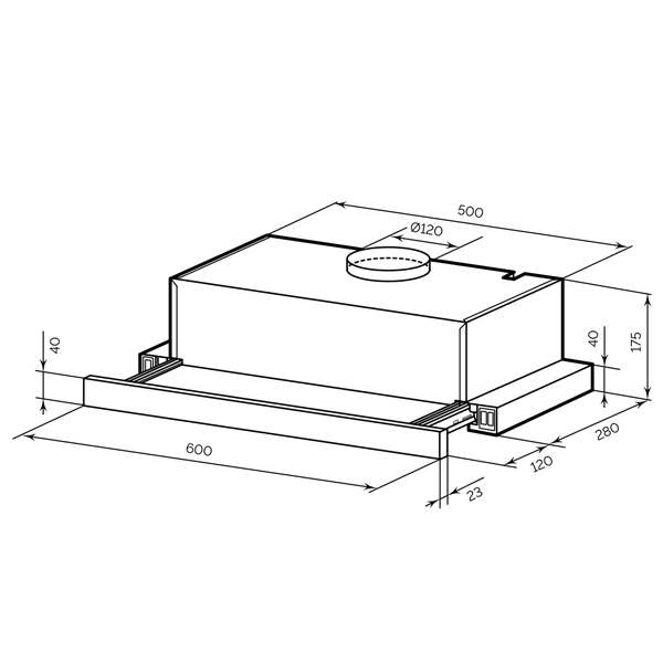 Вытяжка LEX Honver G 2M 600 White - фото 3