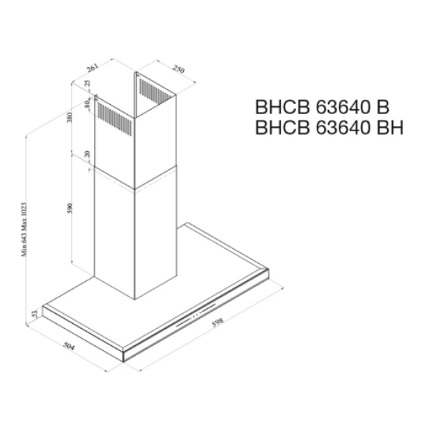 Вытяжка Beko BHCB63640B - фото 6