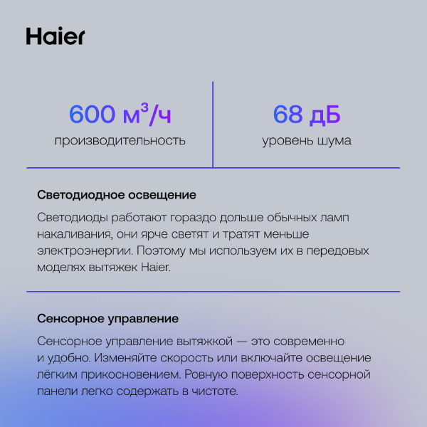 Вытяжка Haier HVX-BI662X - фото 5