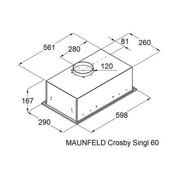Вытяжка MAUNFELD Crosby Singl 60 Black - фото 10