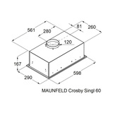 Вытяжка MAUNFELD Crosby Singl 60 Black - фото 10
