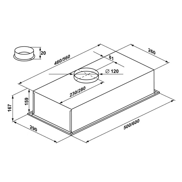 Вытяжка MAUNFELD Crosby Light (C) 60см BLACK - фото 13