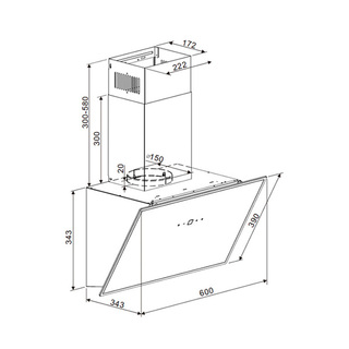 Вытяжка MAUNFELD Astro 60 Glass Black - фото 6