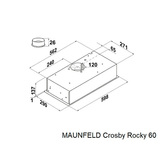 Вытяжка MAUNFELD Crosby Rocky 60 Glass Black - фото 8