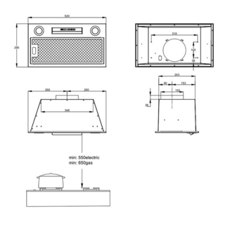 Вытяжка KORTING KHI 6755 W