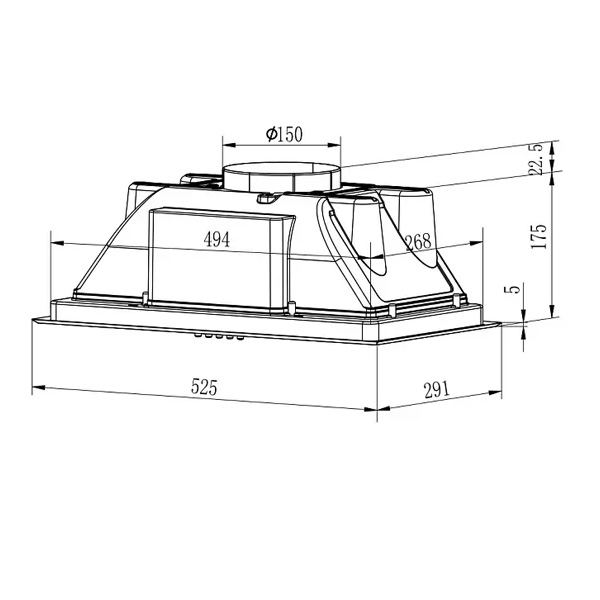 Вытяжка Evelux MARGIT 60 X - фото 2