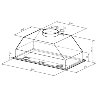 Вытяжка LEX GHOST 600 Inox