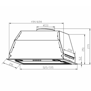 Вытяжка LEX GS BLOC P 600 Black