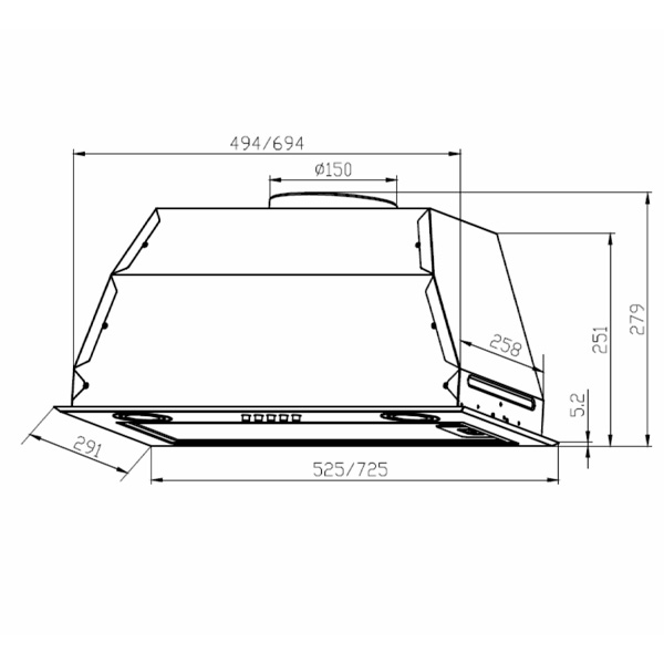 Вытяжка LEX GS BLOC P 900 Black - фото 7