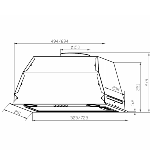 Вытяжка LEX GS BLOC P 900 White - фото 7