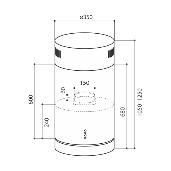 Вытяжка LEX TUBO ISOLA 350 INOX - фото 4