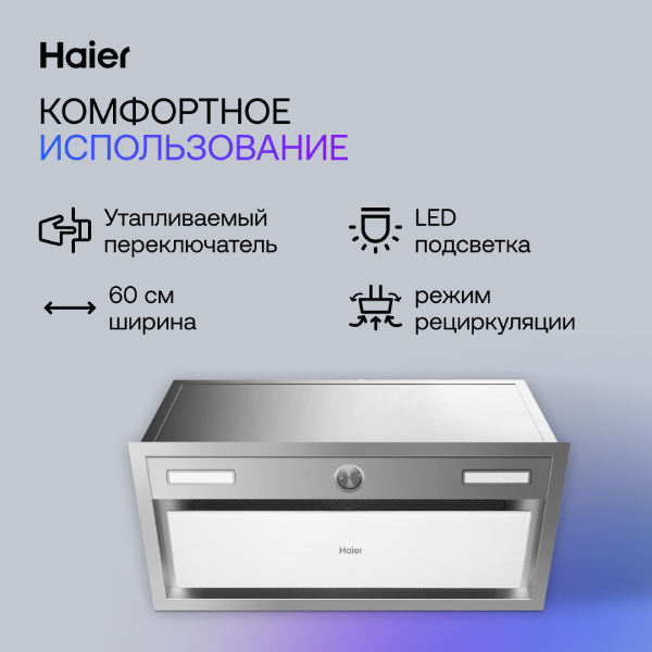Вытяжка Haier HVX-BI664GWX - фото 5
