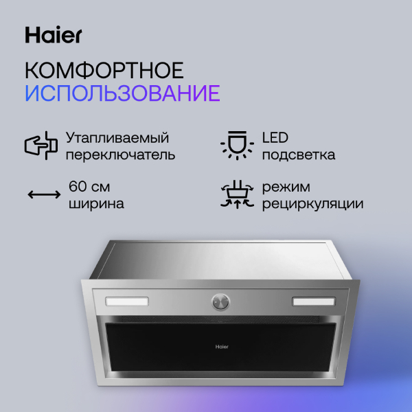 Вытяжка Haier HVX-BI664GBX - фото 5