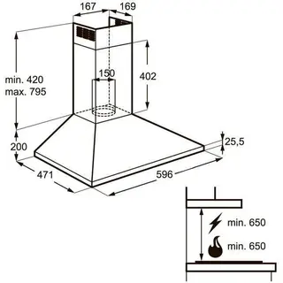 Вытяжка Electrolux EFC60151X
