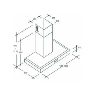 Вытяжка Candy CMB97SLX WIFI