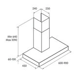 Вытяжка Turbo Sofia H6 IX/A/60 INOX - фото 2