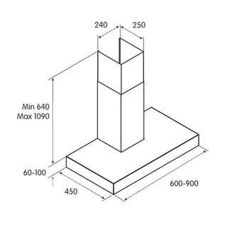 Вытяжка Turbo Sofia H6 IX/A/60 INOX - фото 2