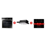 Жиынтық Haier ауа сорғышы HVX-T671B + Haier кіріктірілген тұмшапеш HOD-PM08VGBX + Haier газ пісіру беті HHX-G64CNB 