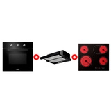 Комплект Вытяжка ARG YF01-BG + Стеклокерамическая варочная поверхность ARG YL-CF6601HD + Встраиваемый духовой шкаф ARG 65M40M1-B0 