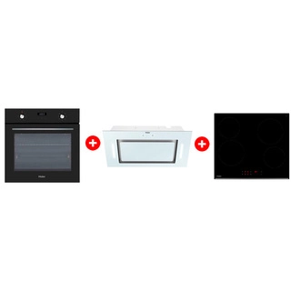 Жиынтық Haier ауа сорғышы HVX-BI652GW + Haier шыны керамикалық плитасы HHY-C64RVB + Haier кіріктірілген тұмшапеш HOX-P06HGB 