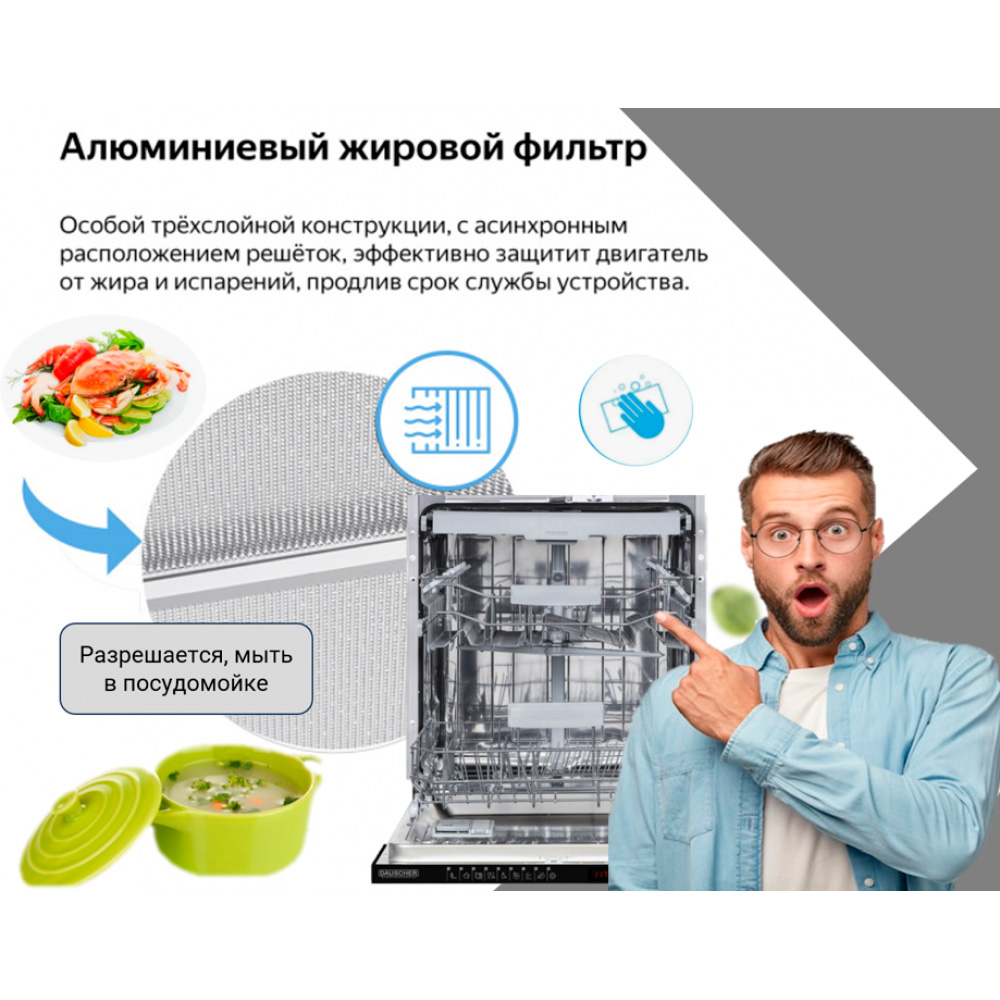Dauscher сорғышы DCH-1560WH - фото 5