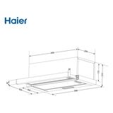 Телескопическая вытяжка Haier HVQ-S2601B - фото 7