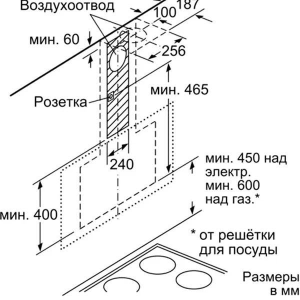 Вытяжка Bosch DWK67CM60 - фото 5