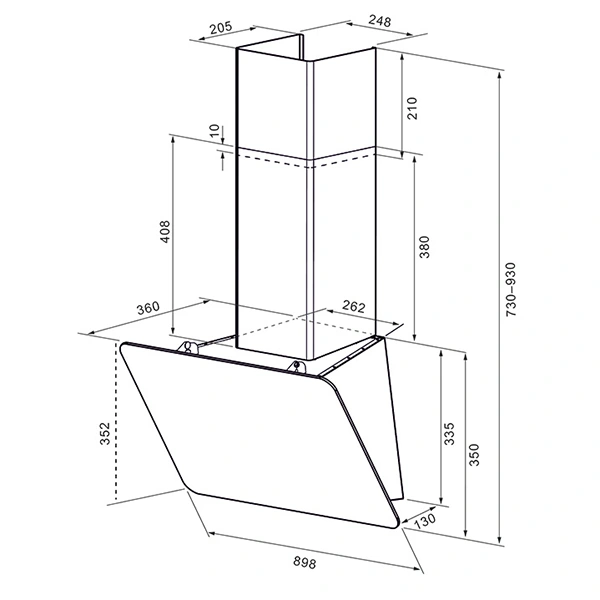 Вытяжка Krona Liora 900 white S - фото 3