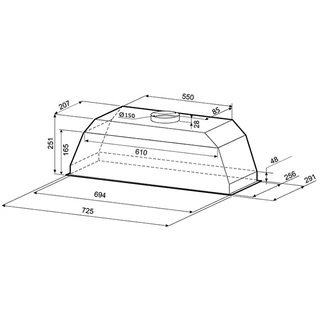 Вытяжка Krona Ameli S 900 white