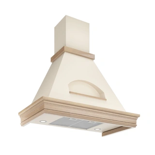 Вытяжка Elikor Бельведер Валенсия 90П Бежевый / Дуб неокрашенный