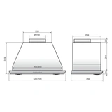 Вытяжка Elikor Врезной блок BOX 52П-700 Белый - фото 2