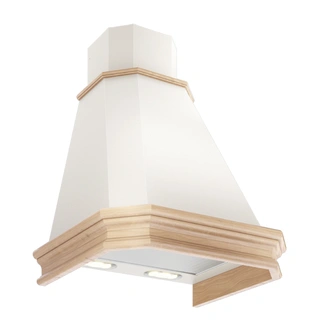 Вытяжка Elikor Пергола 60П-650-ПЗЛ Бежевый / Дуб неокрашенный