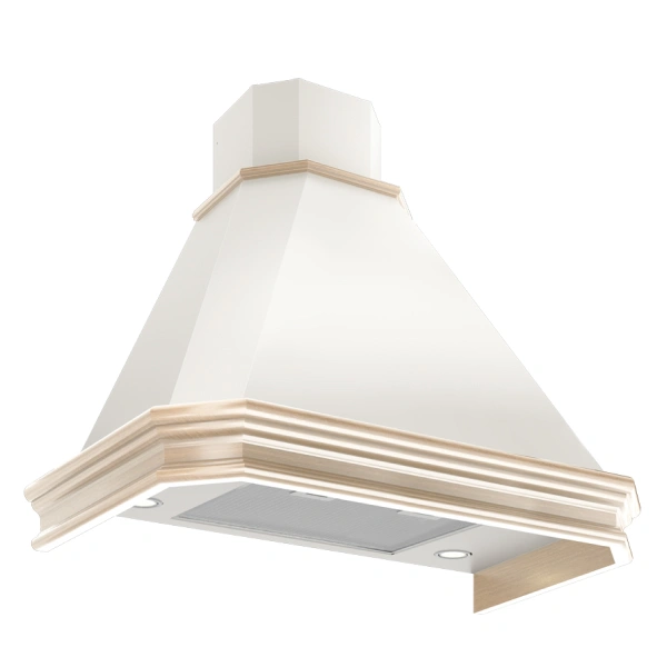 Вытяжка Elikor Пергола 90П-650-ПЗЛ Бежевый / Дуб неокрашенный