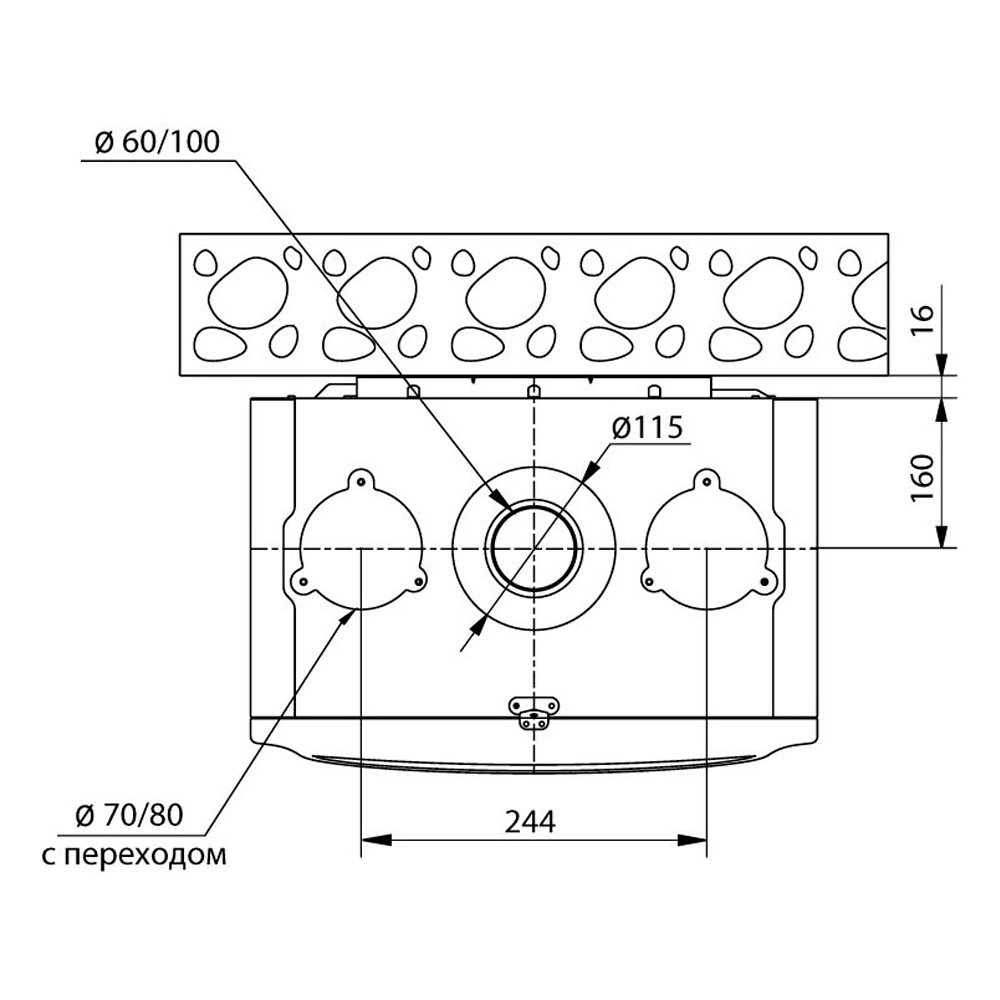 Отопительный котёл Navien Navien Ace Pro 13k + дымоходная труба KD + муфта 3/4 - фото 4