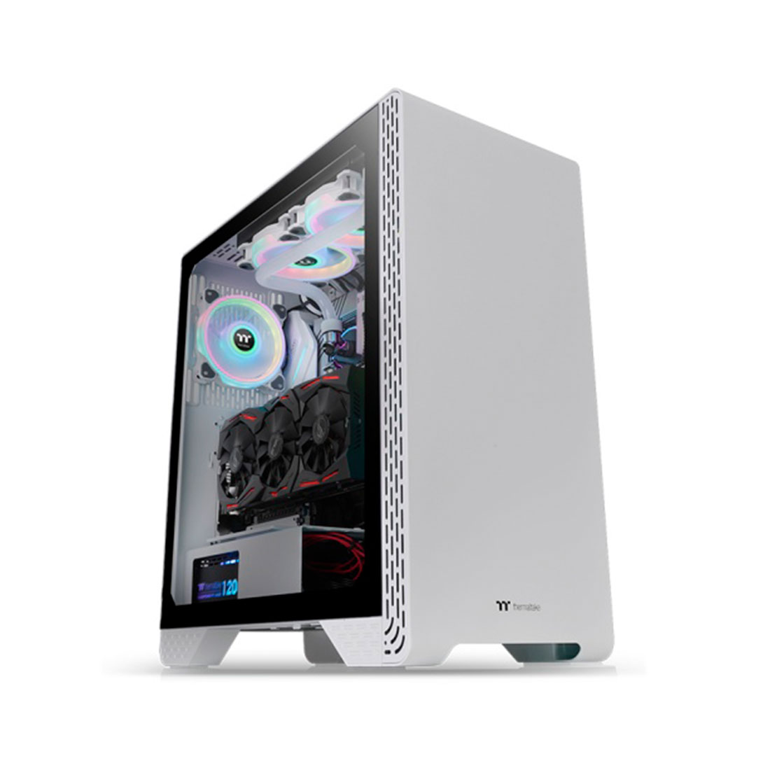 Компьютерный корпус Thermaltake S300 TG White без Б/П 