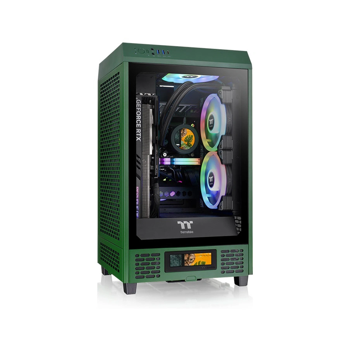 Компьютерный корпус Thermaltake The Tower 200 Racing Green без Б/П 