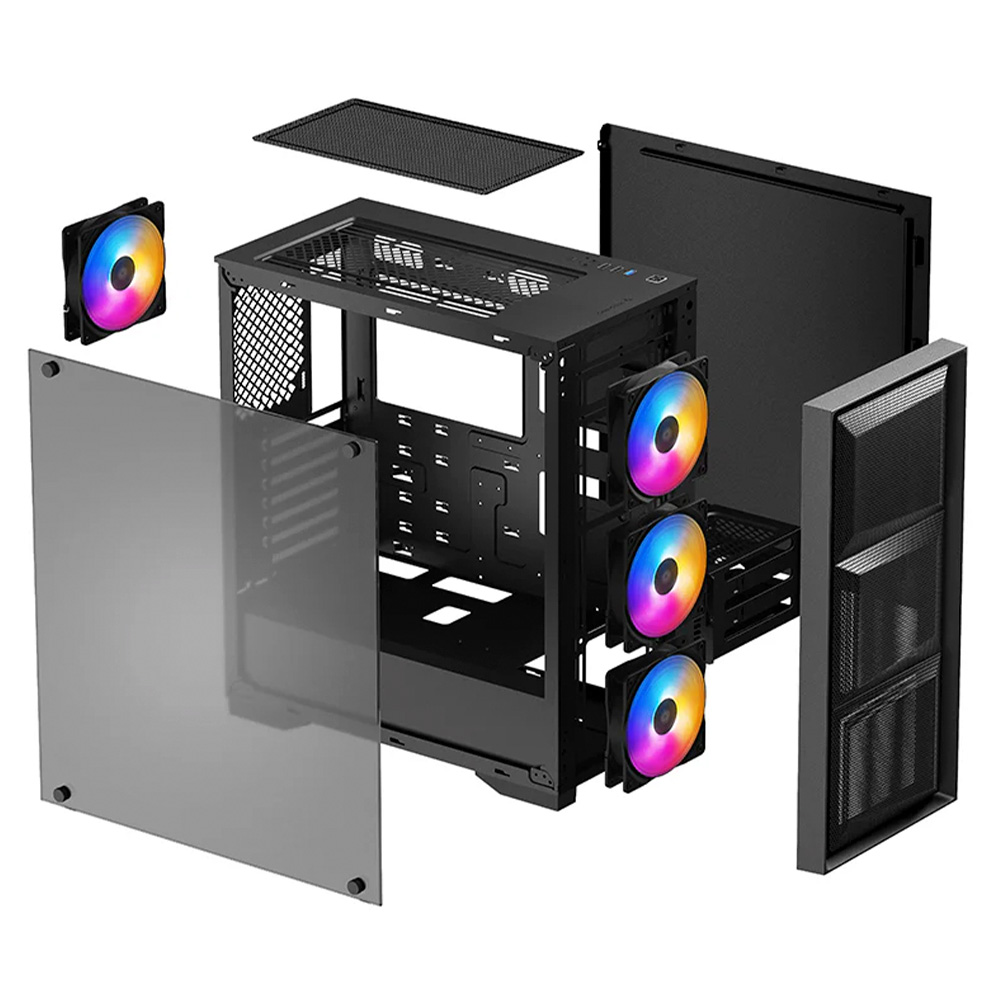 Компьютерный корпус Deepcool DP-ATX-MATREXX50-MESH-4FS - фото 4