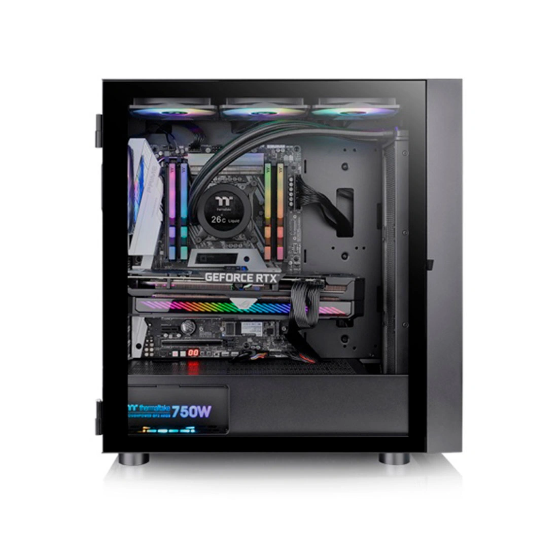 Компьютерный корпус Thermaltake H570 TG ARGB Black без Б/П  - фото 5