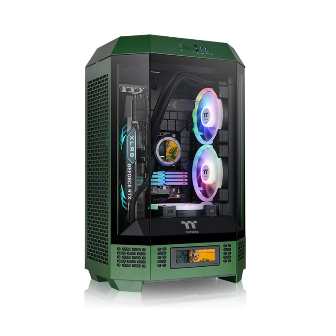 Компьютерный корпус Thermaltake The Tower 300 Racing Green без Б/П 