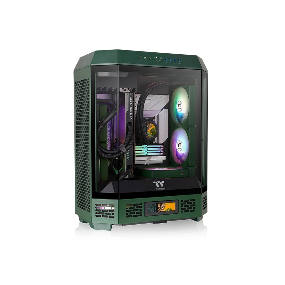 Компьютерный корпус Thermaltake The Tower 600 Racing Green без Б/П 