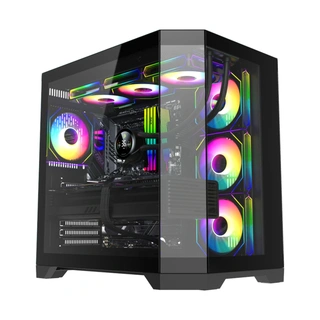 Компьютерный корпус Gamemax Hype-A BK Black без Б/П 
