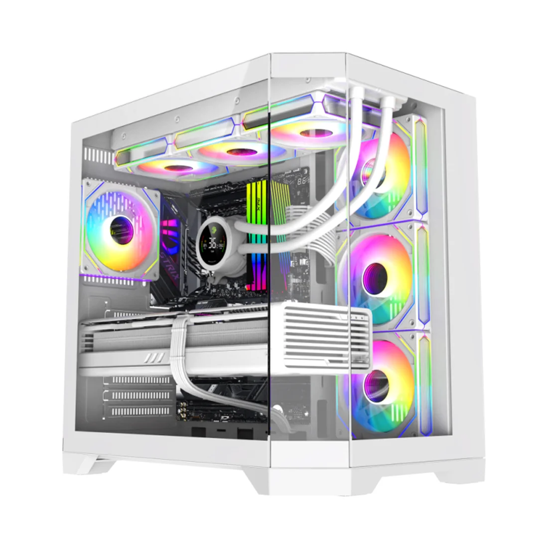 Компьютерный корпус Gamemax Hype-A WH White без Б/П 